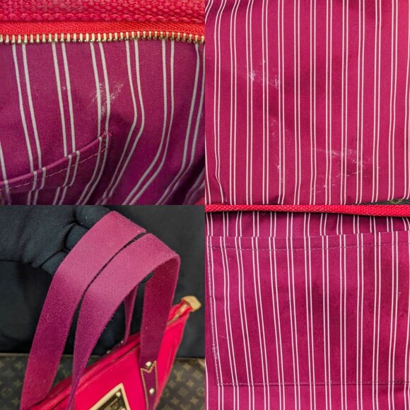 LOUIS VUITTON Cabas Antigua MM Red Purple Tote - Picture 12 of 15